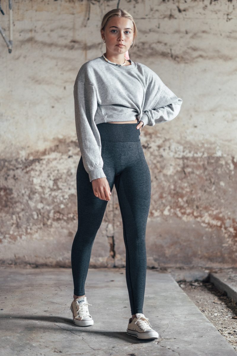 Sandy Grey Riding Leggings Knee Grip-10