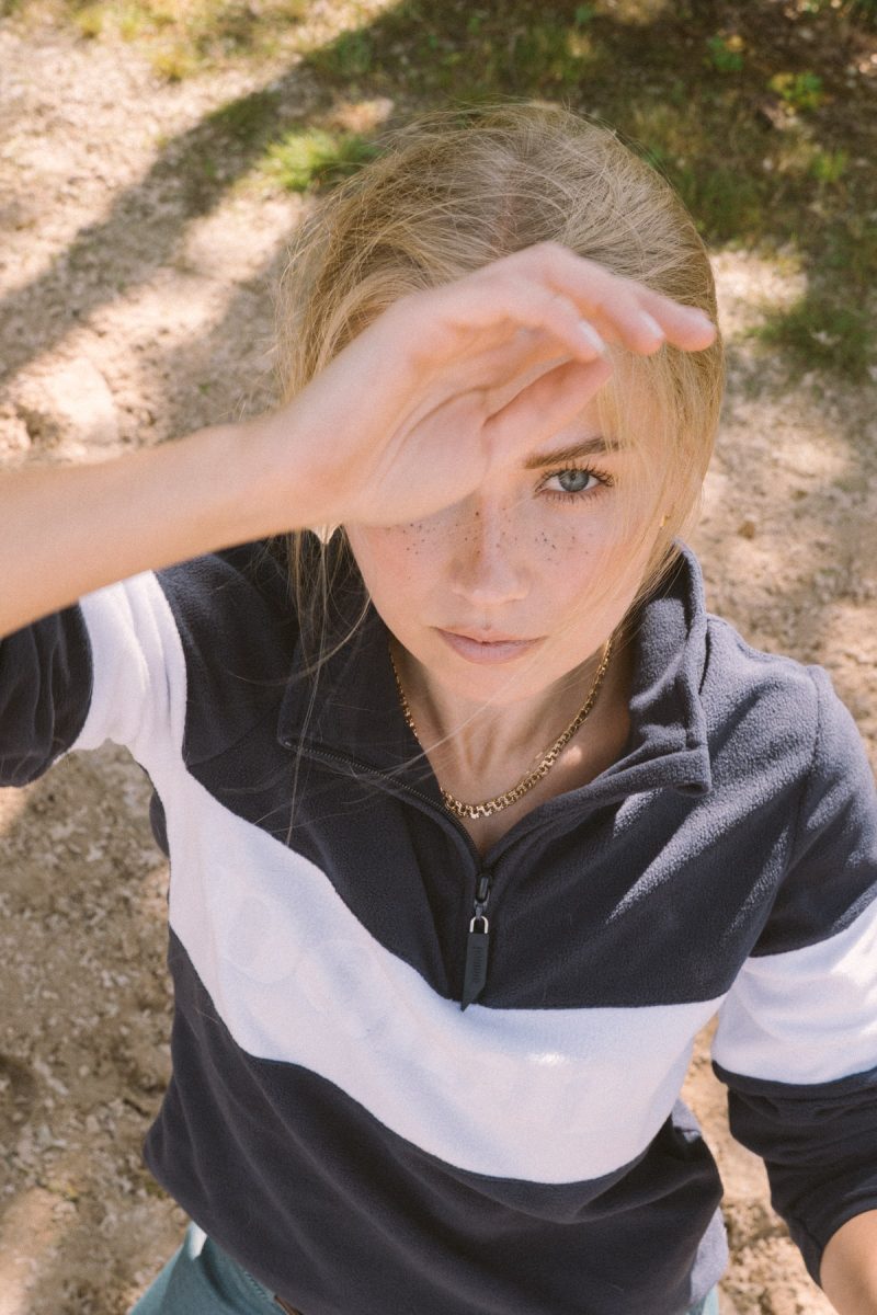 Alix Navy:White, Fleece 6