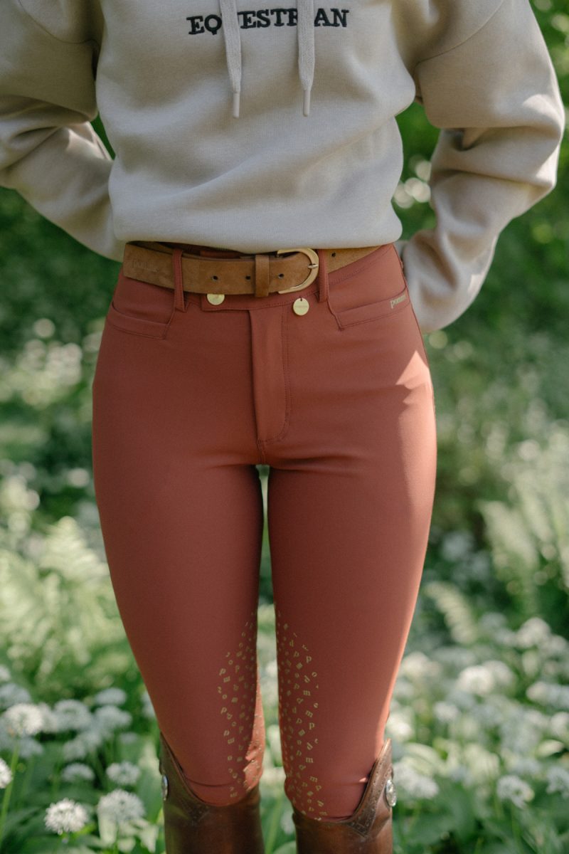 Pomme Nellie Riding Breeches Rust 12