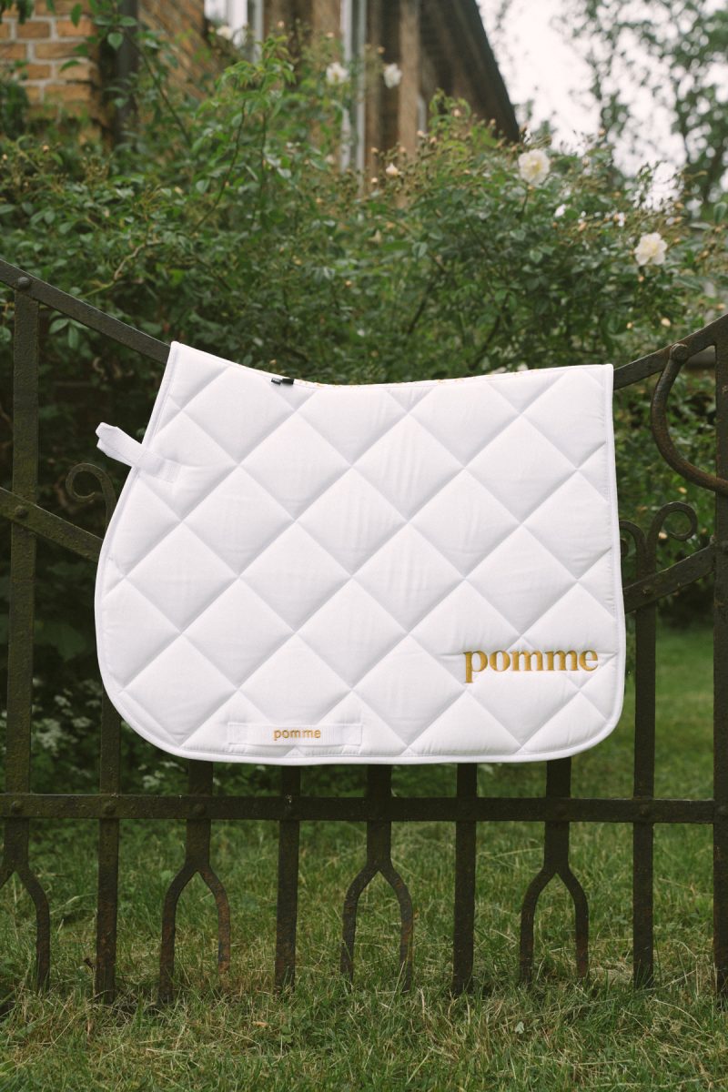 Pomme Saddle Pad White