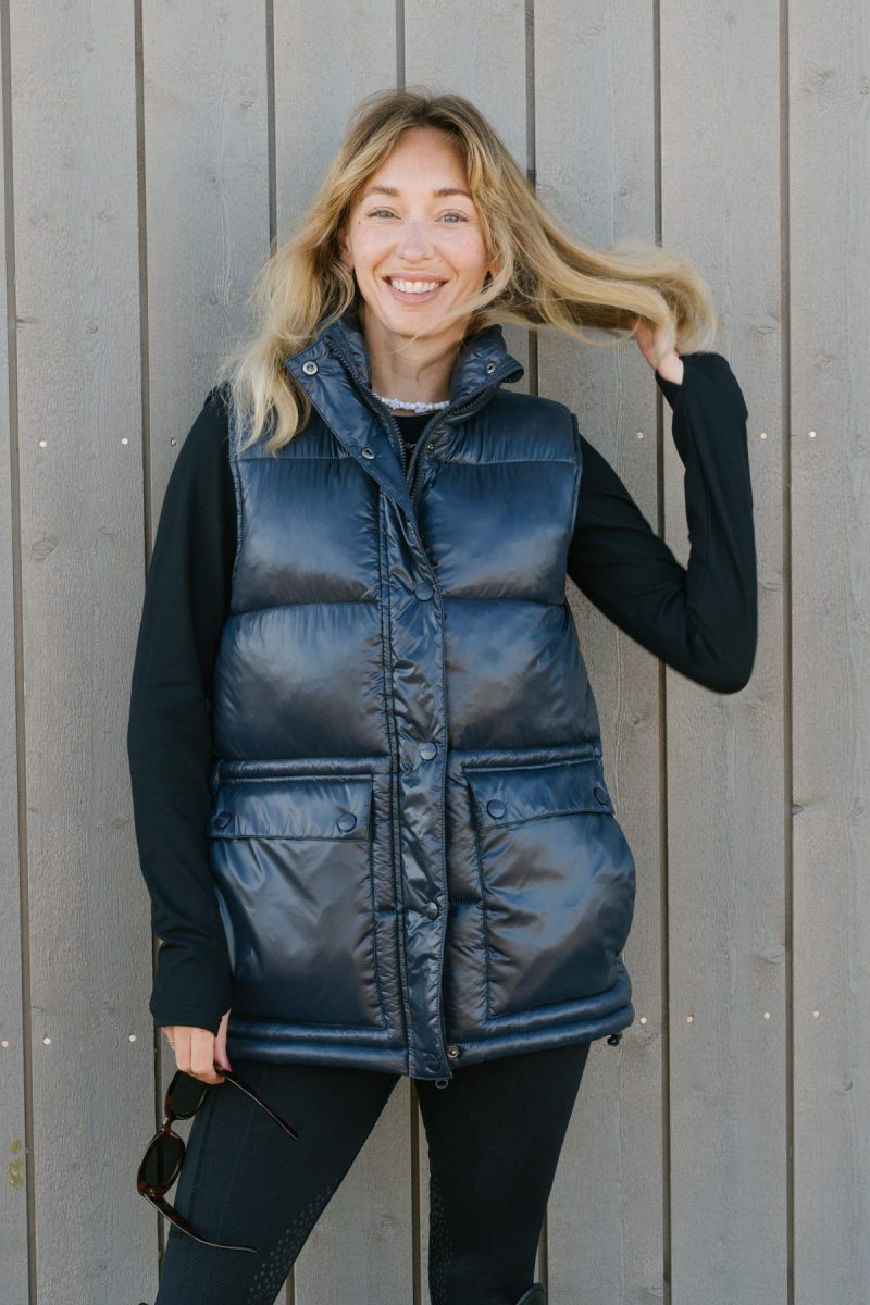 Pomme Kenny Puffer Vest, Midnight Blue