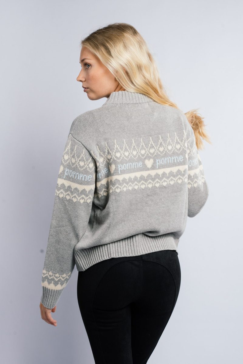 Pomme Kiara Knit Sweater, Grey2