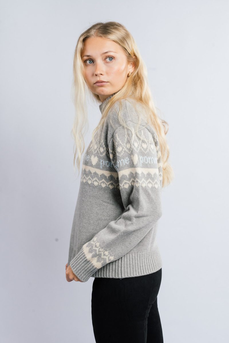 Pomme Kiara Knit Sweater, Grey3