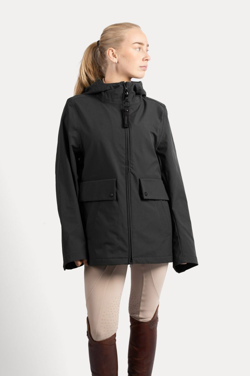Pomme-Lova-Parkas-Short-Jacket,-Black-1