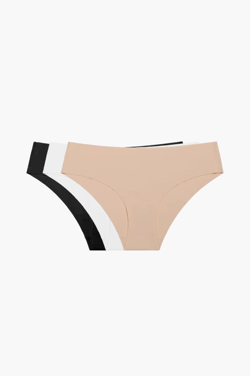 Pomme Invisible Briefs 3-pack, Black_White_Sand