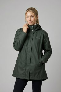 Jennie Lined Rain Coat, Deep Forest