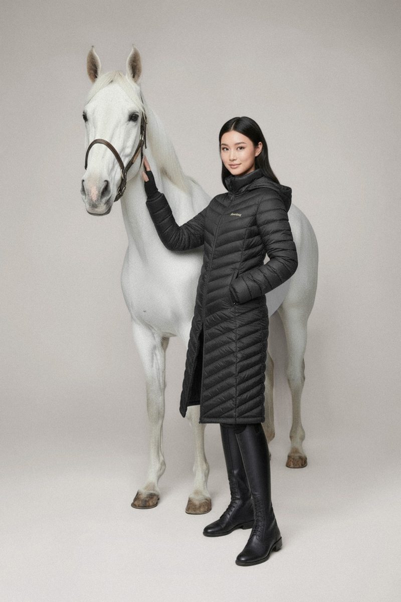 Pomme, Ingrid Jacket Long, Black