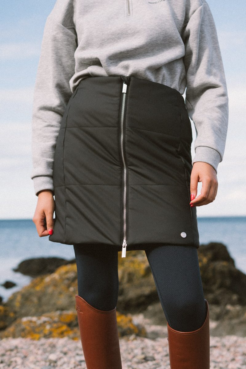 Pomme Poppy Thermal Skirt, Black 1