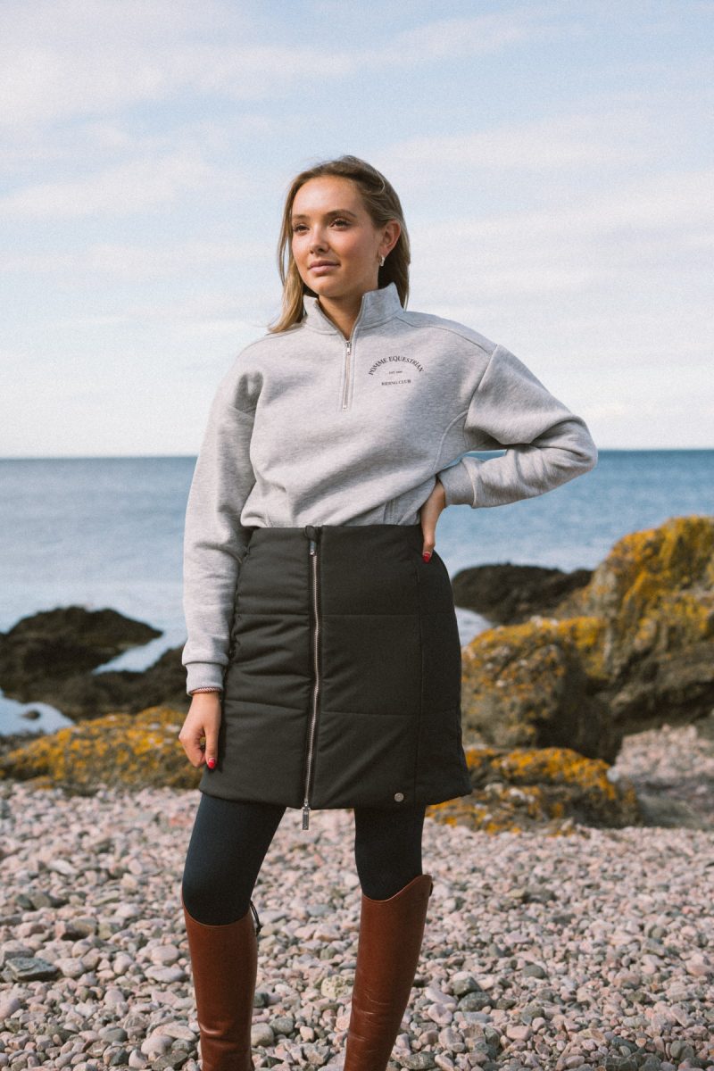 Pomme Poppy Thermal Skirt, Black 4