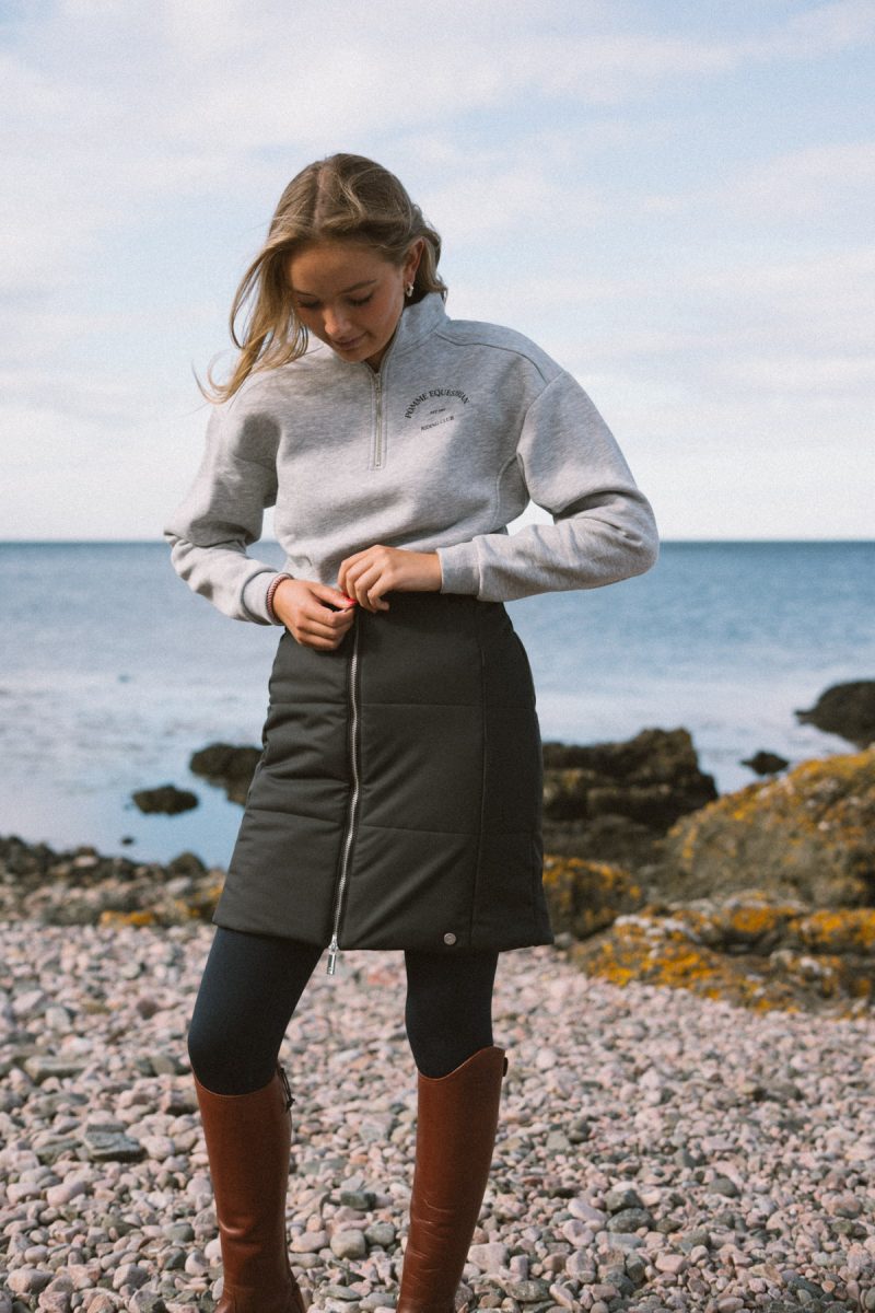 Pomme Poppy Thermal Skirt, Black 6