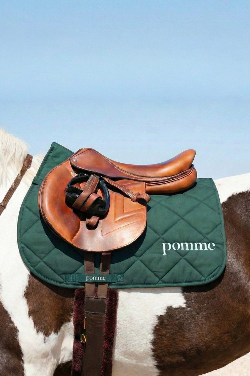 Pomme saddle pad Green:light green